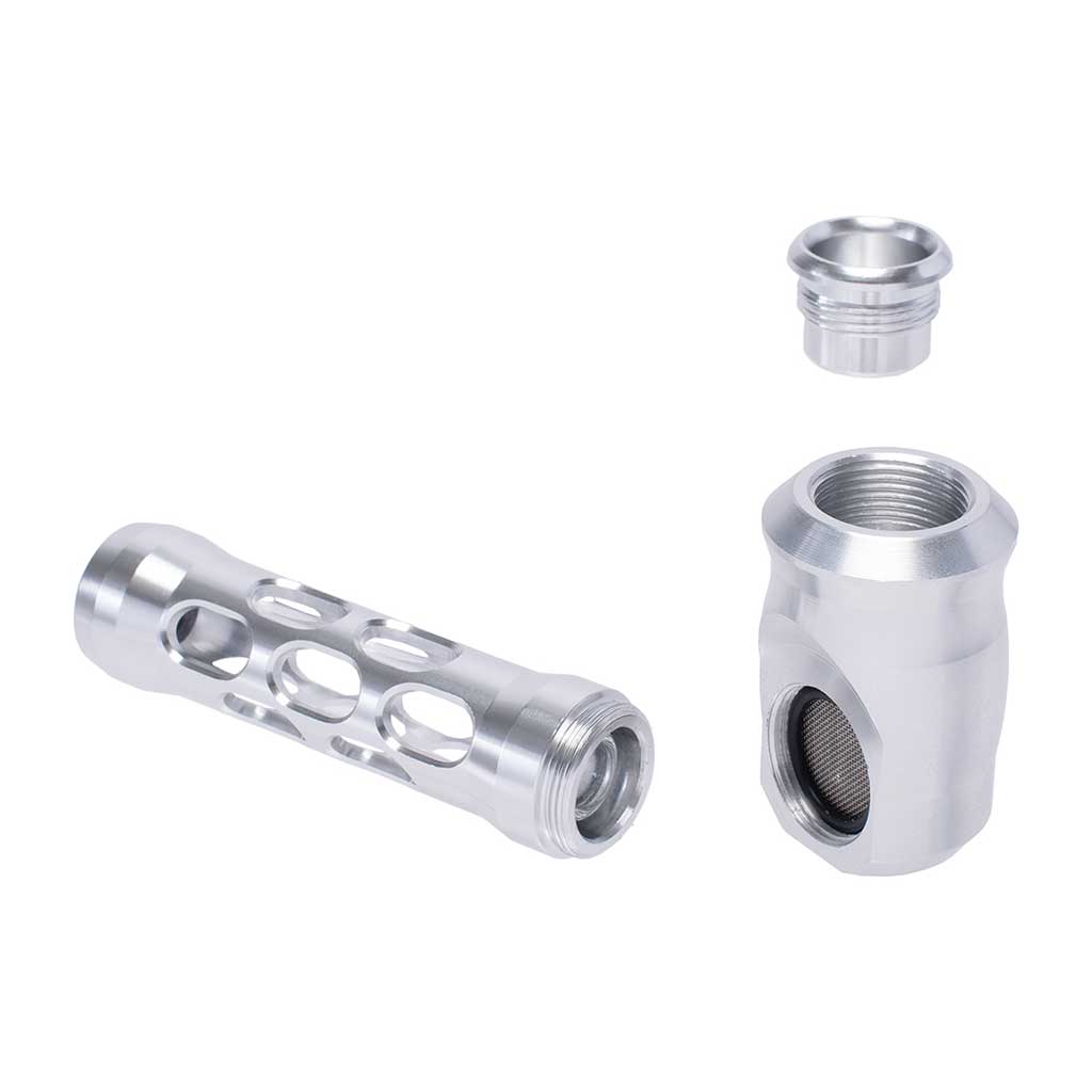 ALUMINUM GLASS PERFORATED HAND PIPE MULTIPLE COLORS