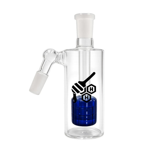 Honeybee Herb Matrix Perc Glass Cylinder Ash Catcher - 2 Angle Options & 3 Color Options