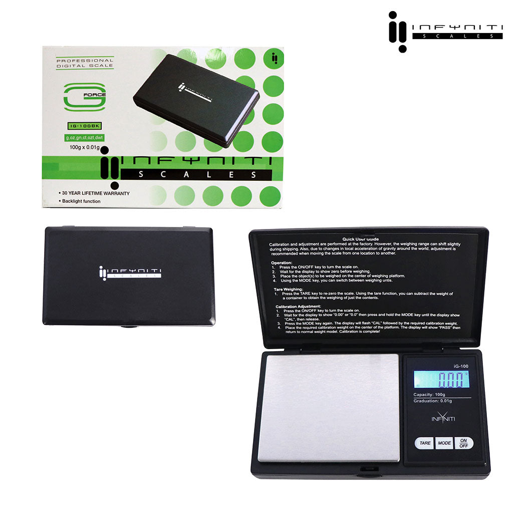 G-Force; 100g X 0.01g, Pocket Scales Different Colors Available