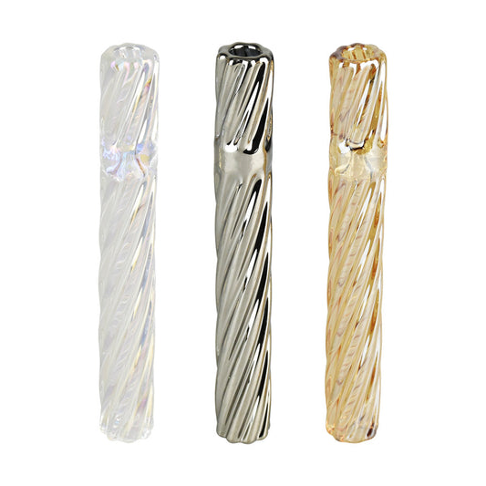 Pulsar Rainbow Twist Glass One Hitter - 4"/Asst - 48PC DISP
