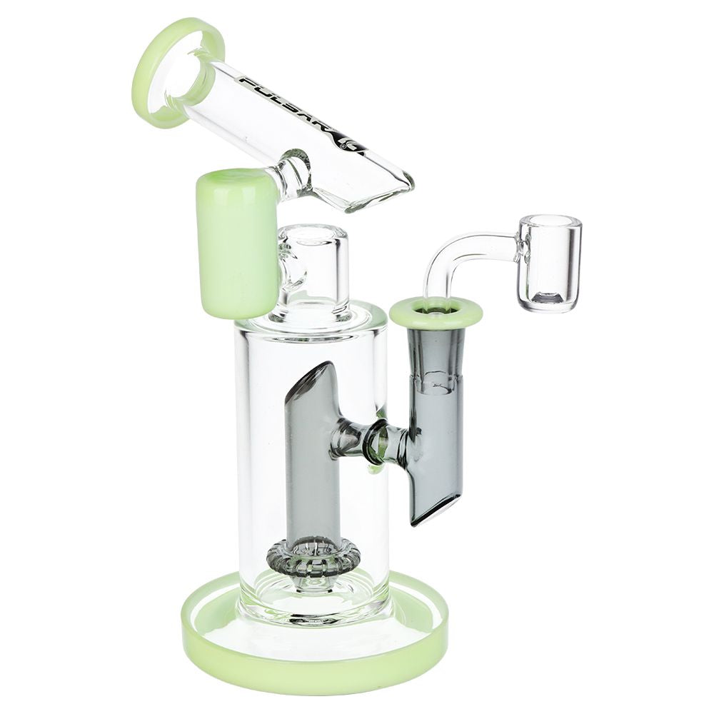 Pulsar Bicolor Fractured Tower Glass Dab Rig | 8" | 14mm F