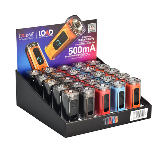 Lookah Load 510 VV Battery - 500mah / Asst Colors 25 pc display