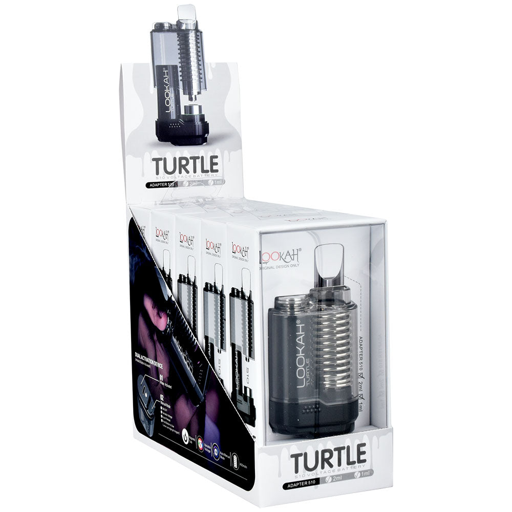 Lookah Turtle Variable Voltage 510 Battery | 500mAh | 5pc Display 5 Color Options