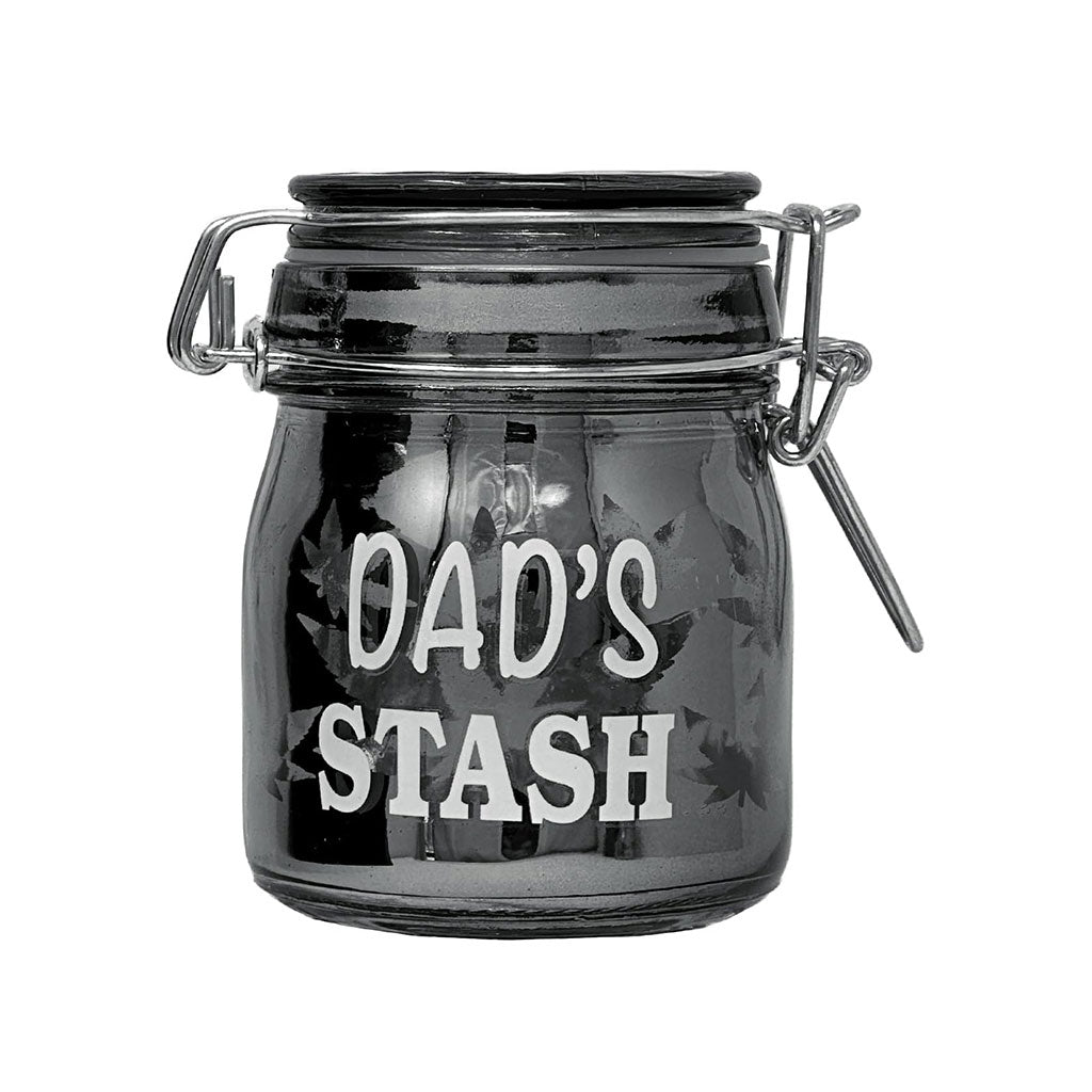 AIRTIGHT GLASS DAD'S STASH STORAGE JAR
