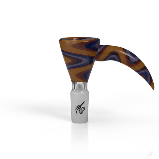MARTINI FIRE WIG WAG WITH HORN PULL BONG BOWL 5 Color Options