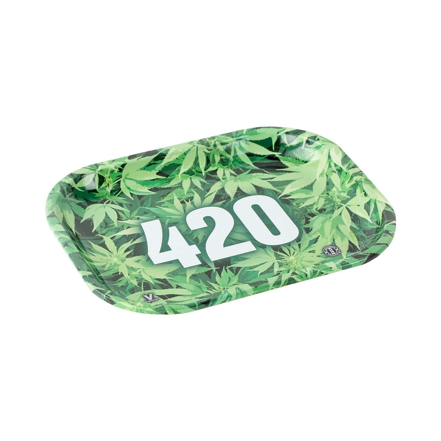 420 Green Metal Rollin' Tray 2 Size Options