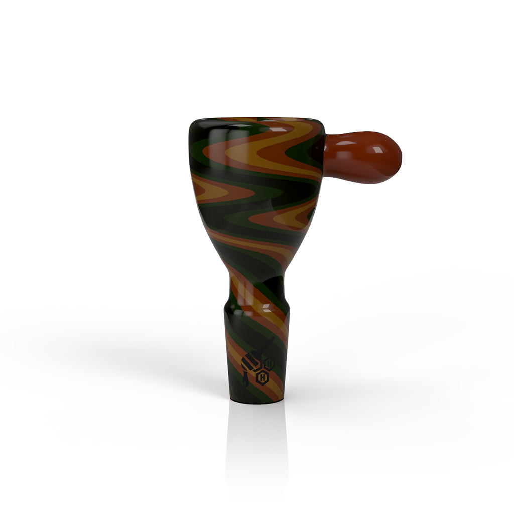 WIG WAG STRIPPED BONG BOWL PIECES 5 Different Color Options
