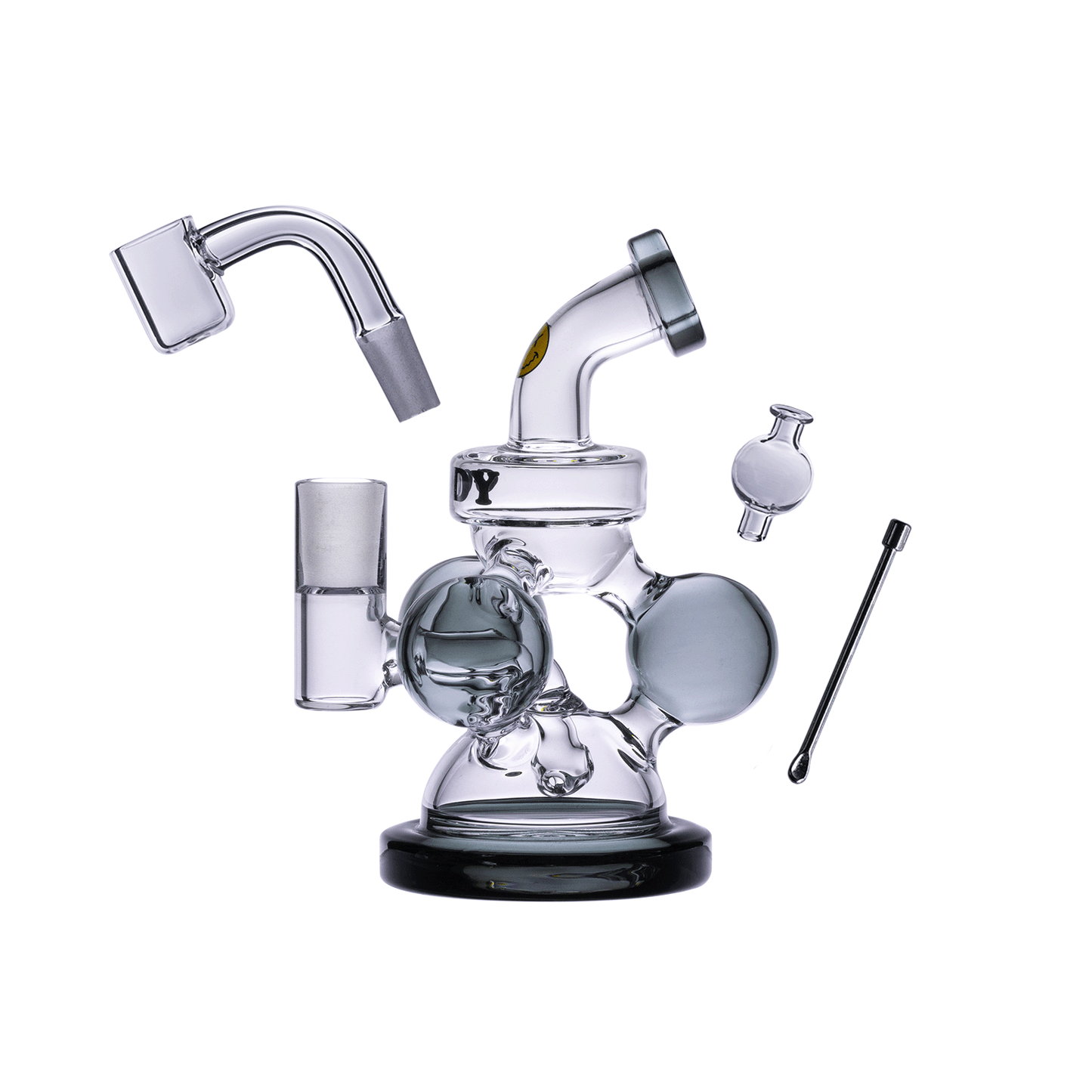 Goody Glass - Atom Mini Dab Rig 4-Piece Kit 4 Color Options Available