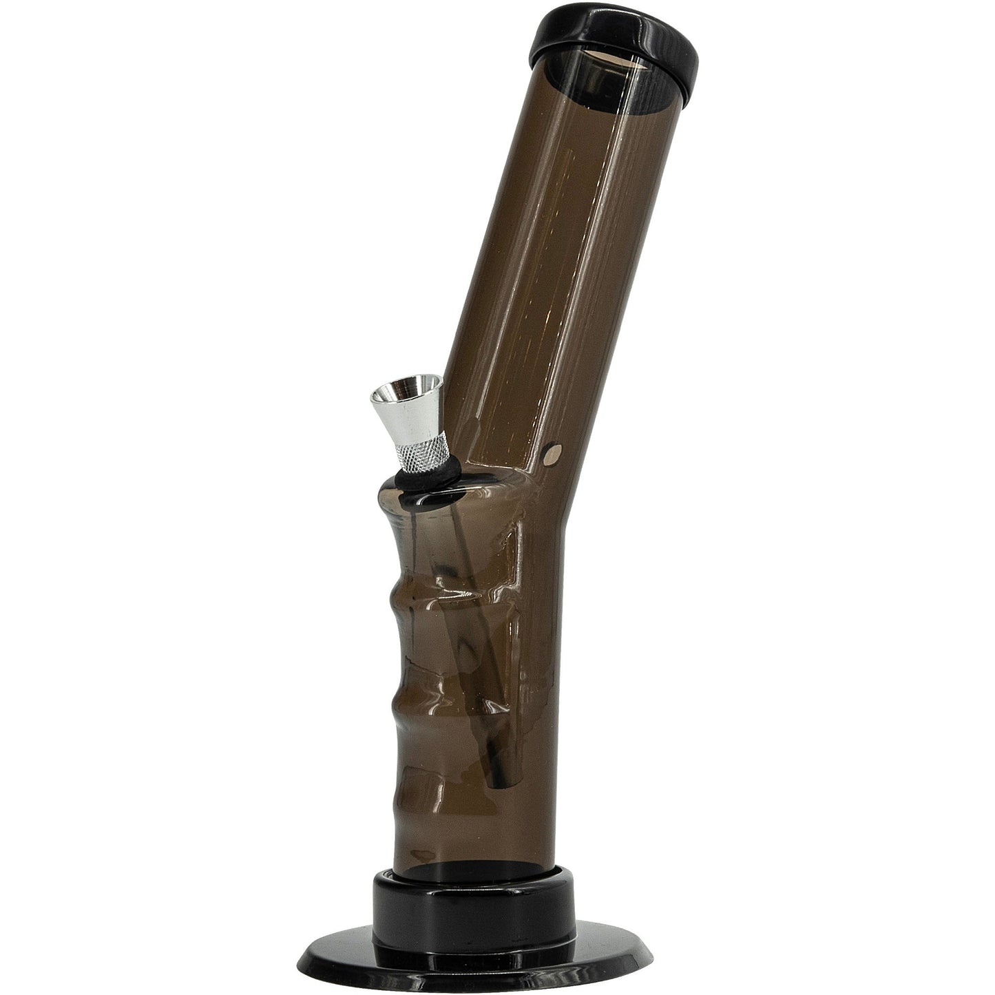 Acrylic Angled Straight Tube Bong 9-12"