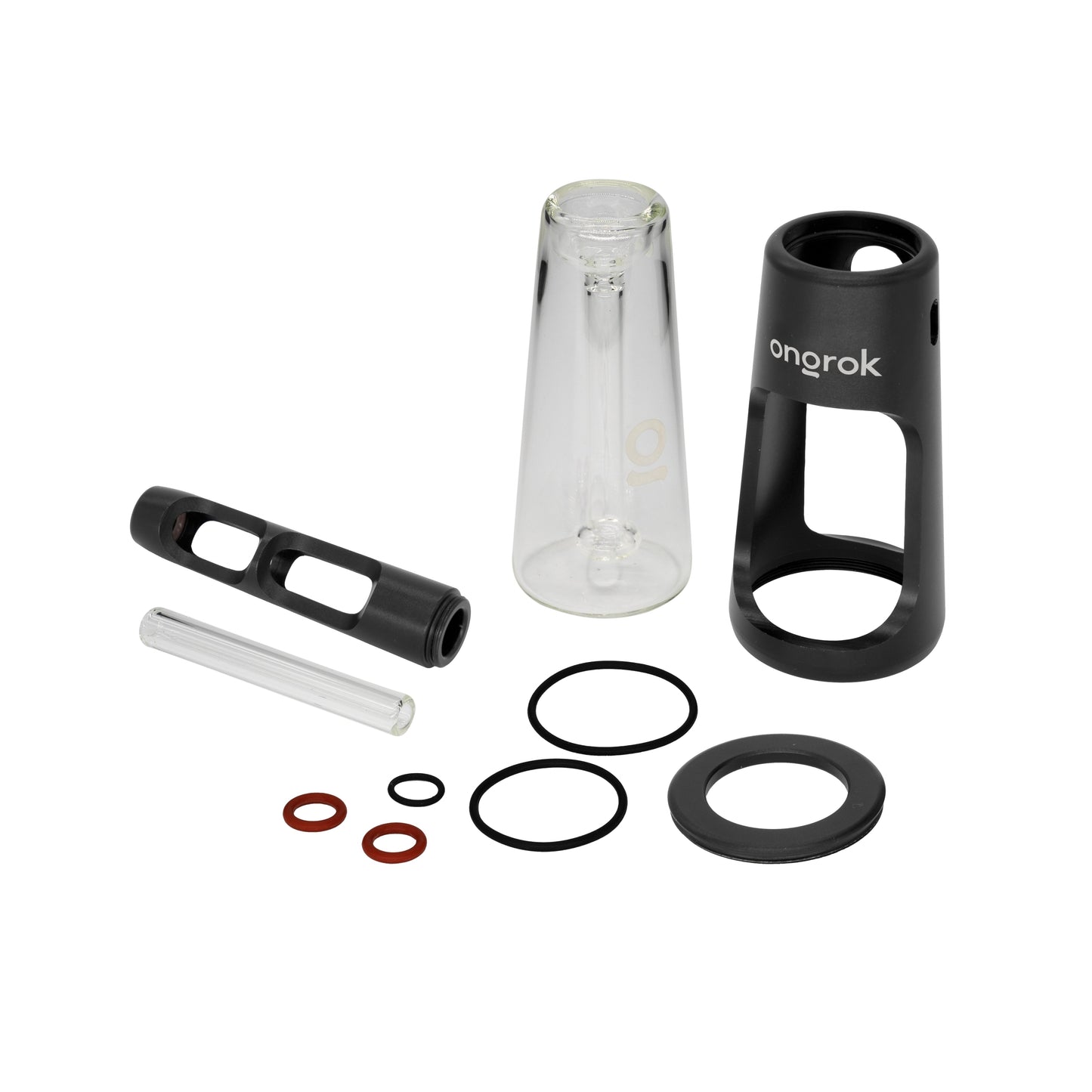 ONGROK Portable Glass Aluminum Bubbler Pipe