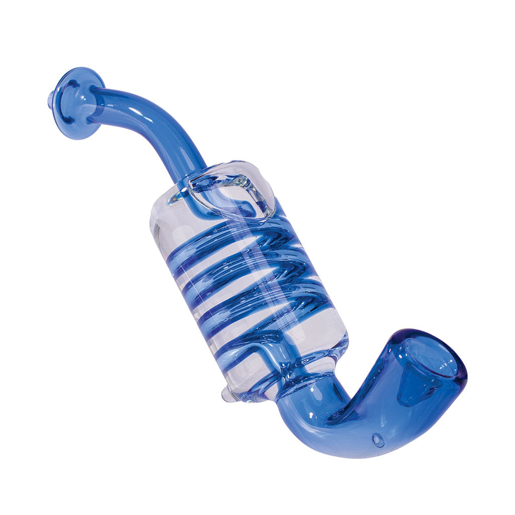 COIL GLYCERIN SHERLOCK HAND PIPE MULTIPLE COLORS