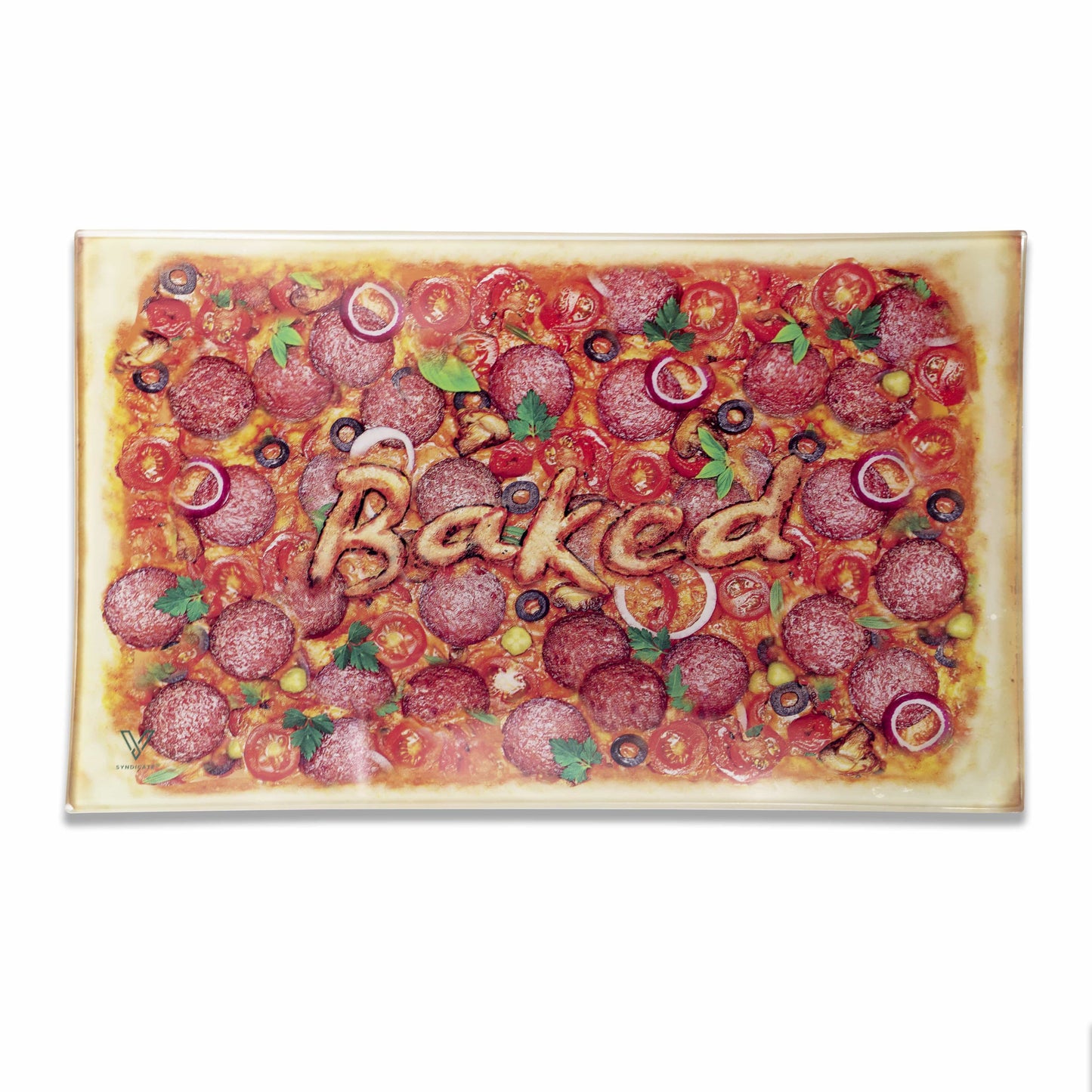 Pizza Glass Tray 2 Size Options