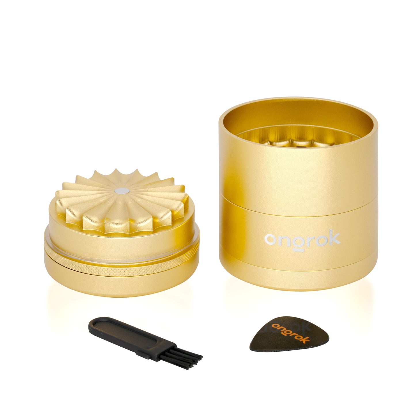 Ongrok 5 Pc Flower Tooth Storage Grinder 5 Color Options