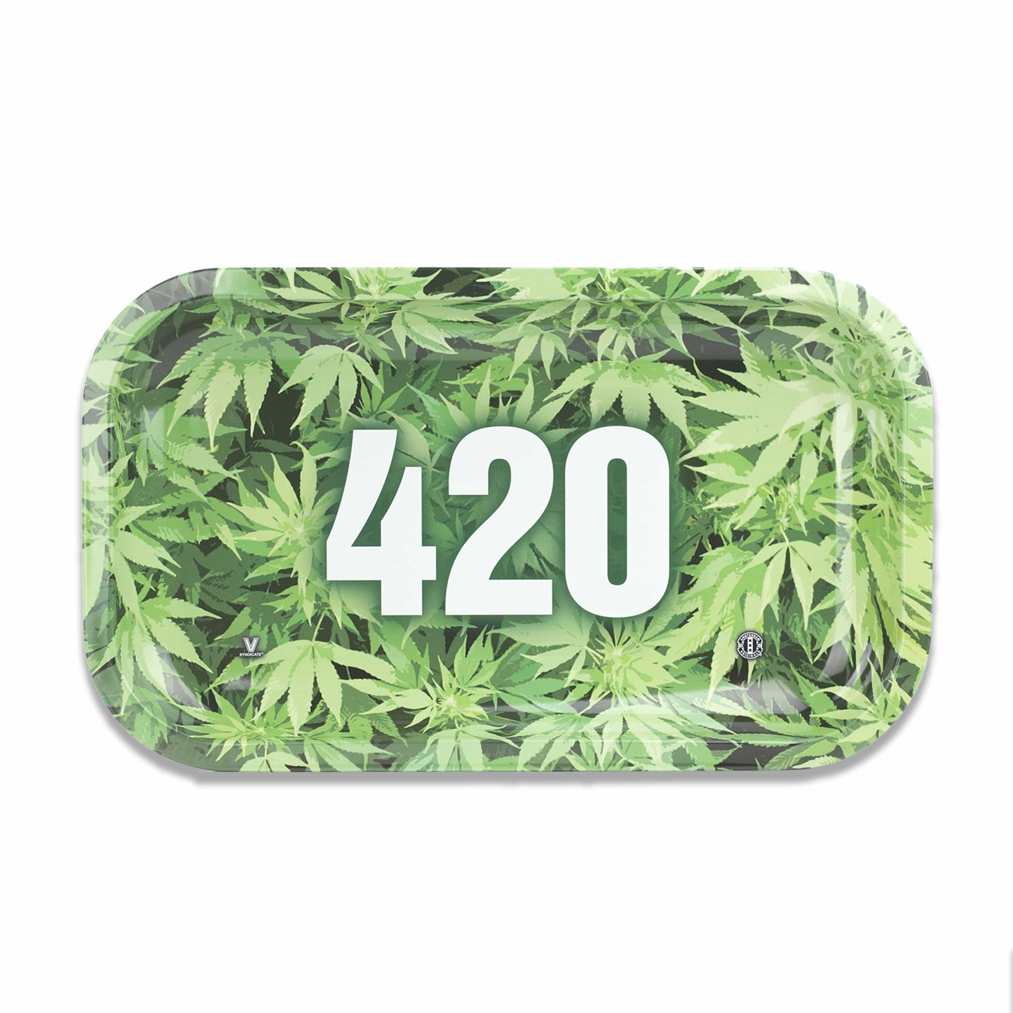 420 Green Metal Rollin' Tray 2 Size Options