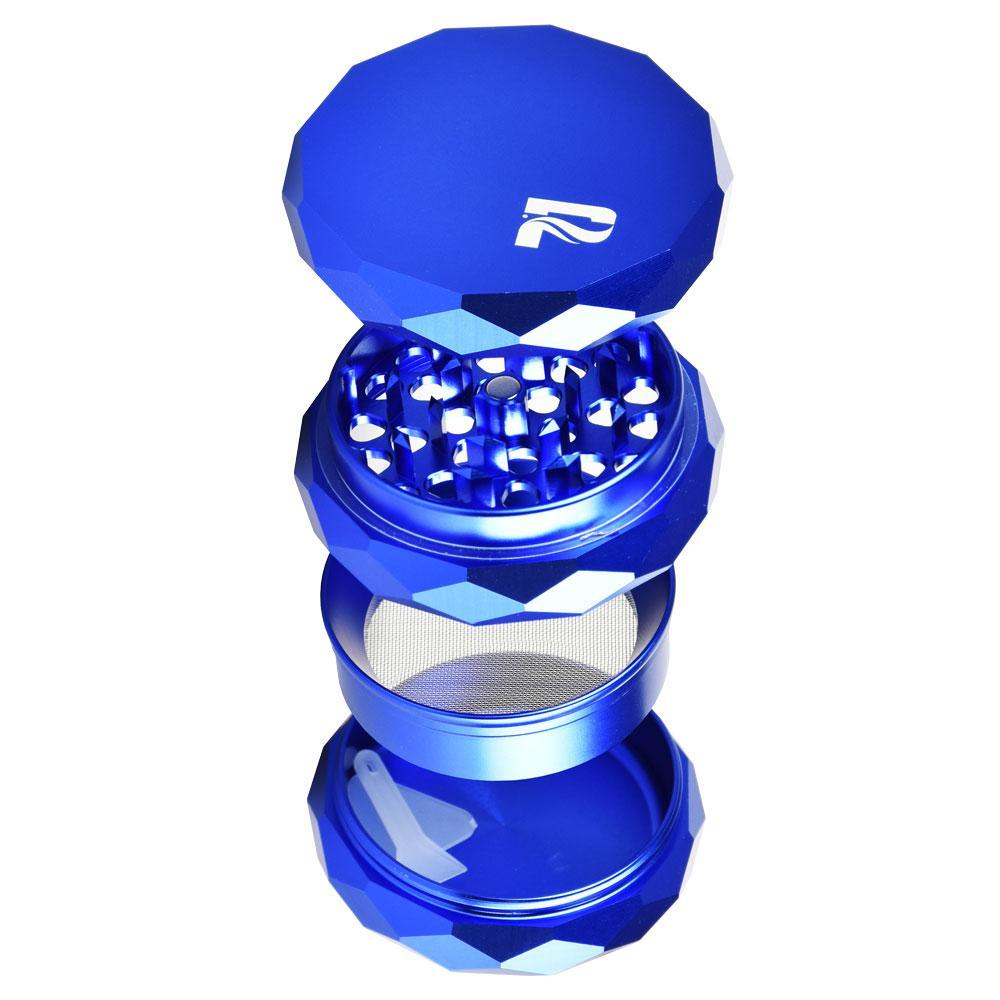 Pulsar Diamond Faceted Aluminum Herb Grinder 5 Color Options