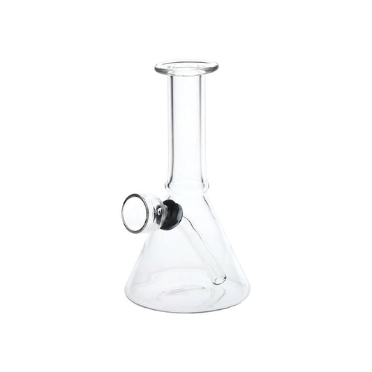 Mini, But Mighty Beaker Glass Water Pipe - 4.75" / Clear