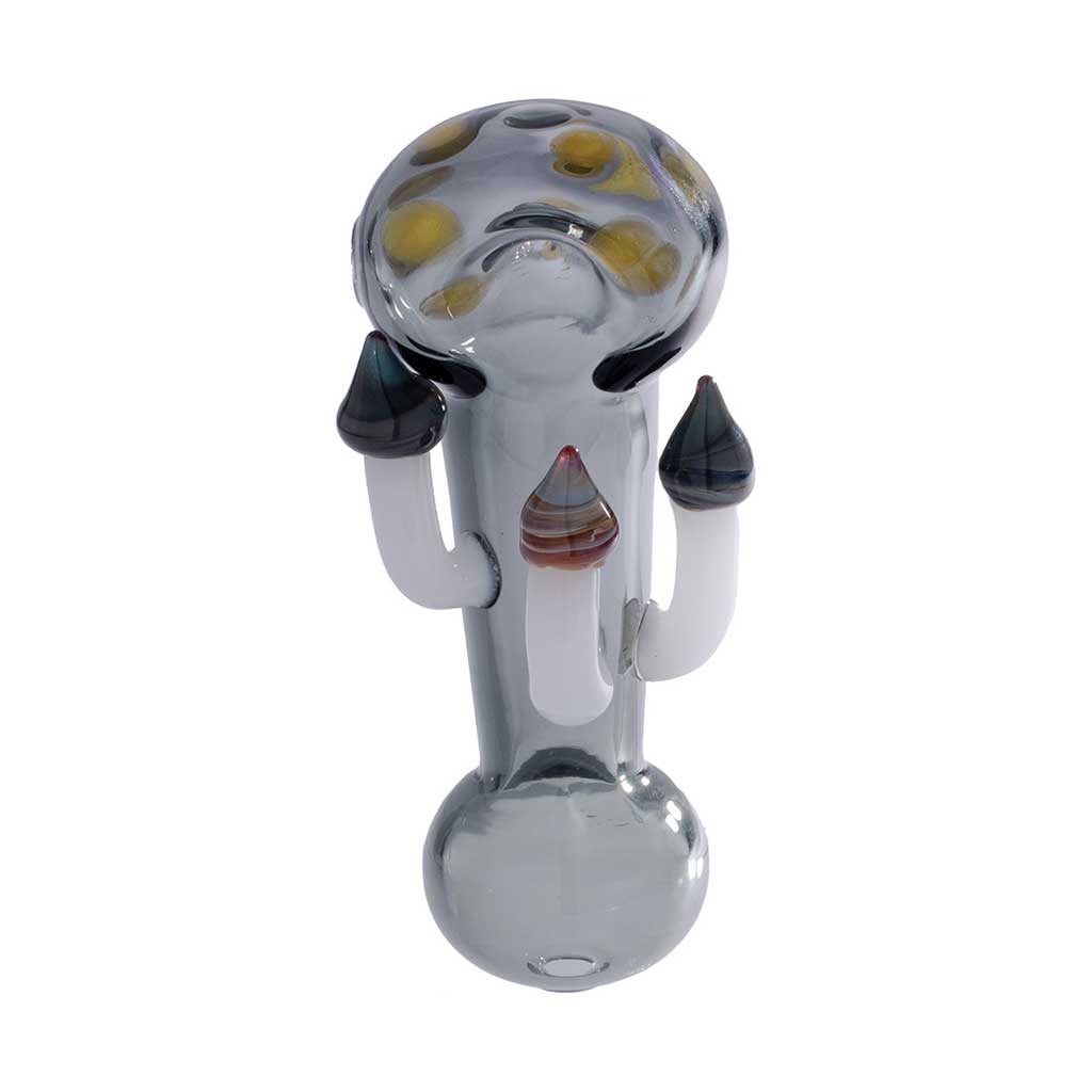 TOADSTOOL MUSHROOM GLASS HAND PIPE MULTIPLE COLORS