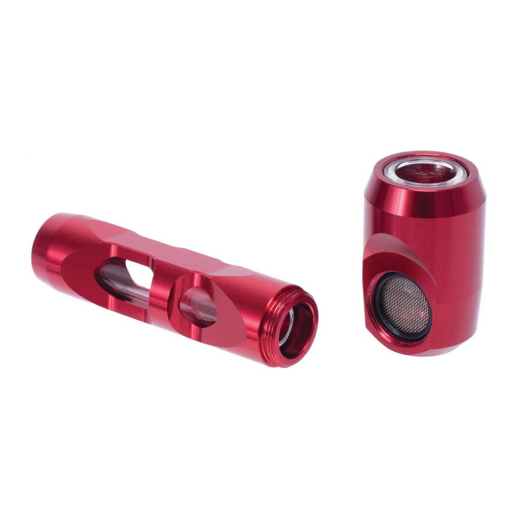 ALUMINUM GLASS SMOKING PIPE MULTIPLE COLORS