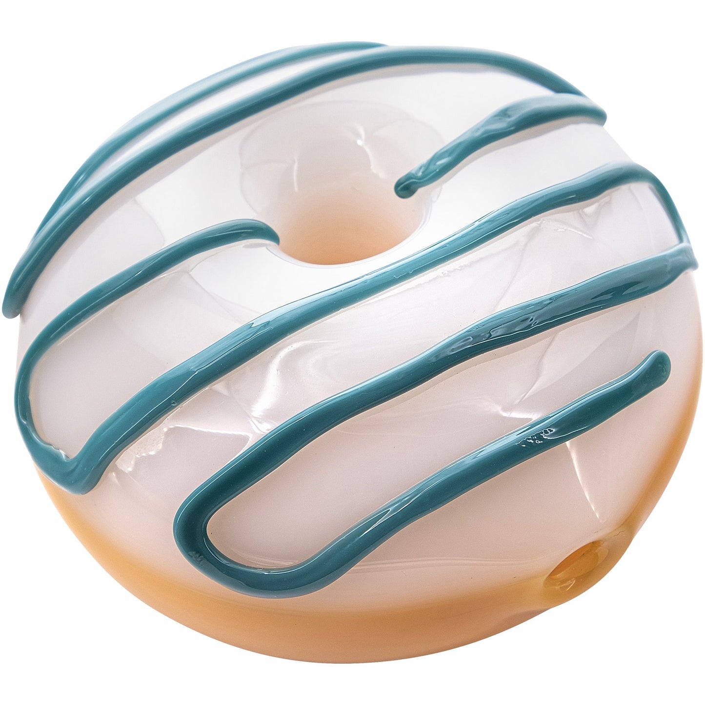LA Pipes "Frosted Donut" Glass Pipe 6 Color Options