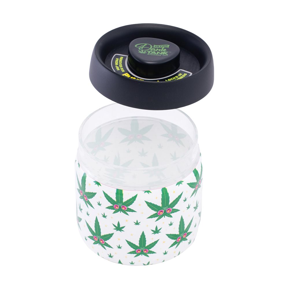 Fujima Dank Tank Vacuum Glass Jar - 4.2" / Hemp Leaf