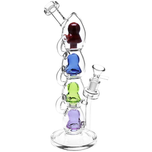 Pulsar Stacks on Stacks Glass Water Pipe - 11.75"