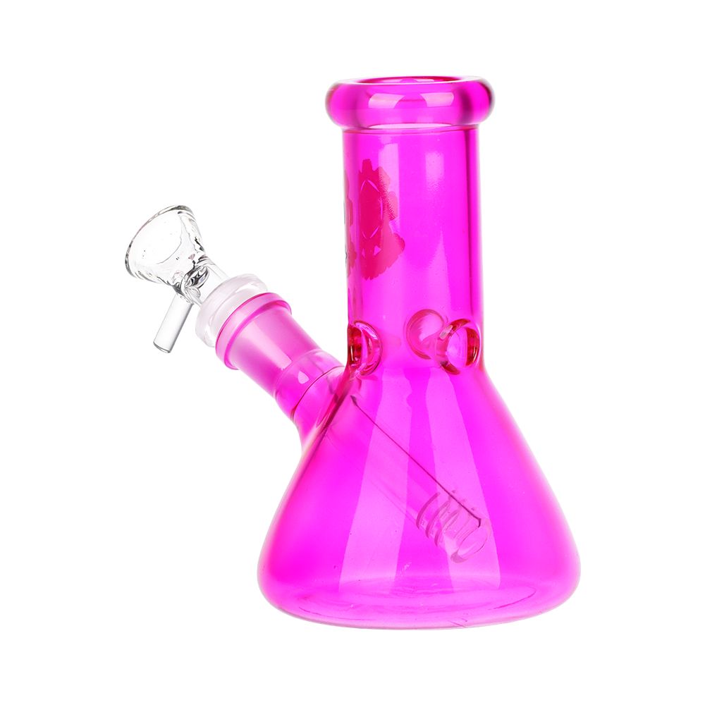 SeshGear Shorty Beaker Color Glass Water Pipe | 5.75" | 14mm F