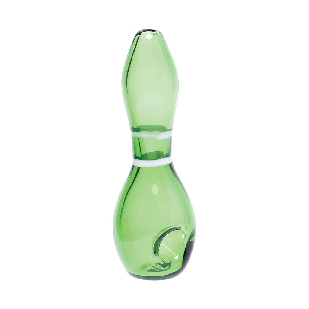 5-Inch Bowling Pin Hand Pipe - Durable Borosilicate Glass