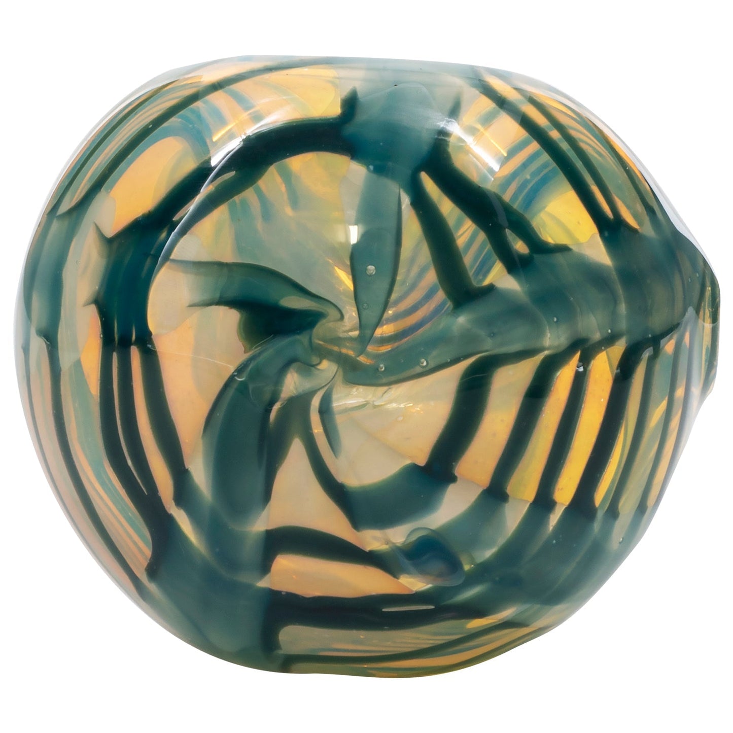 LA Pipes Twisty Cane Spoon Glass Pipe 2 Sizes & 6 Color Options