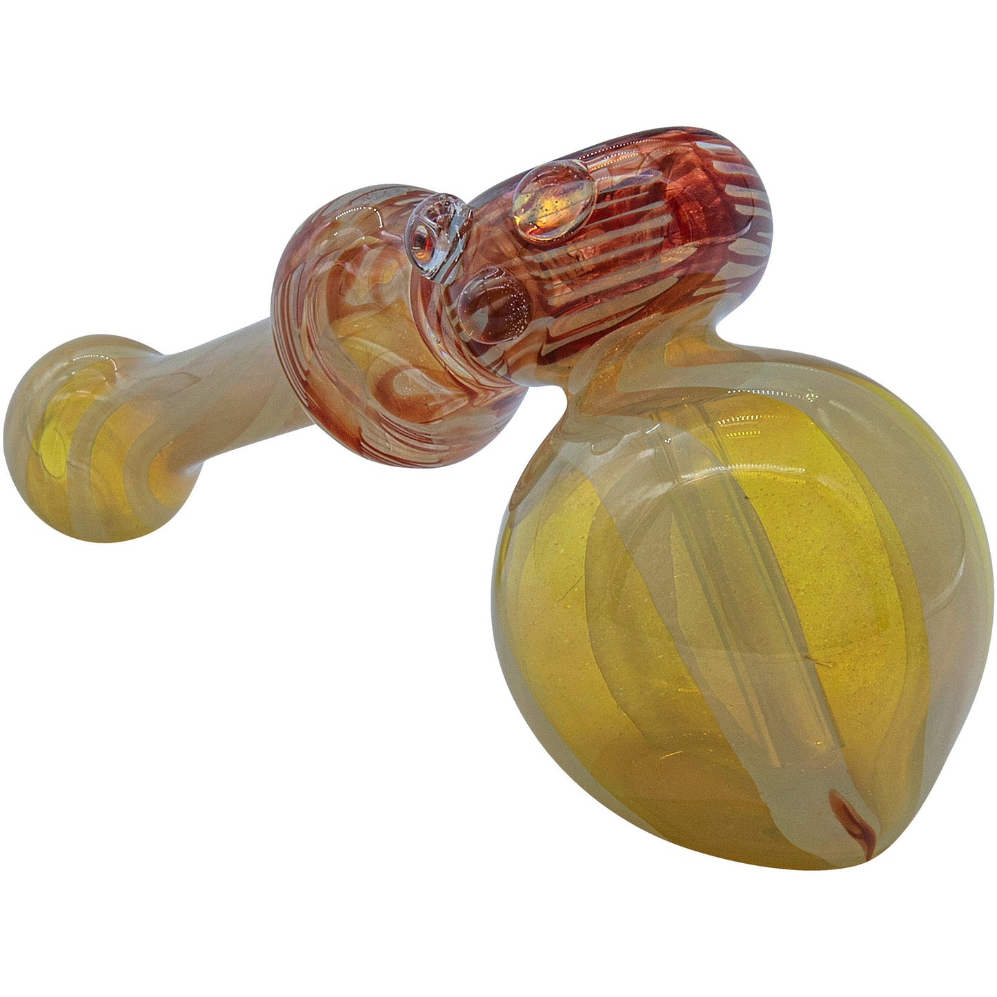 LA Pipes "Raked Hammer" Fumed Hammer Bubbler Pipe 6 Color Options