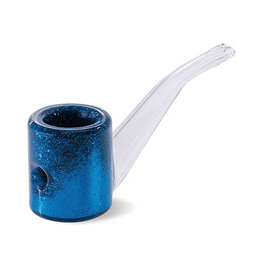 LIQUID GLITTER SHERLOCK HAND PIPE MULTIPLE COLORS
