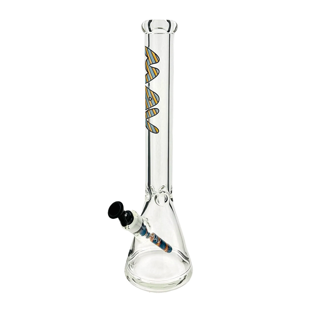 MAV Glass 18" Classic Wigwag Beaker 5 Color Options