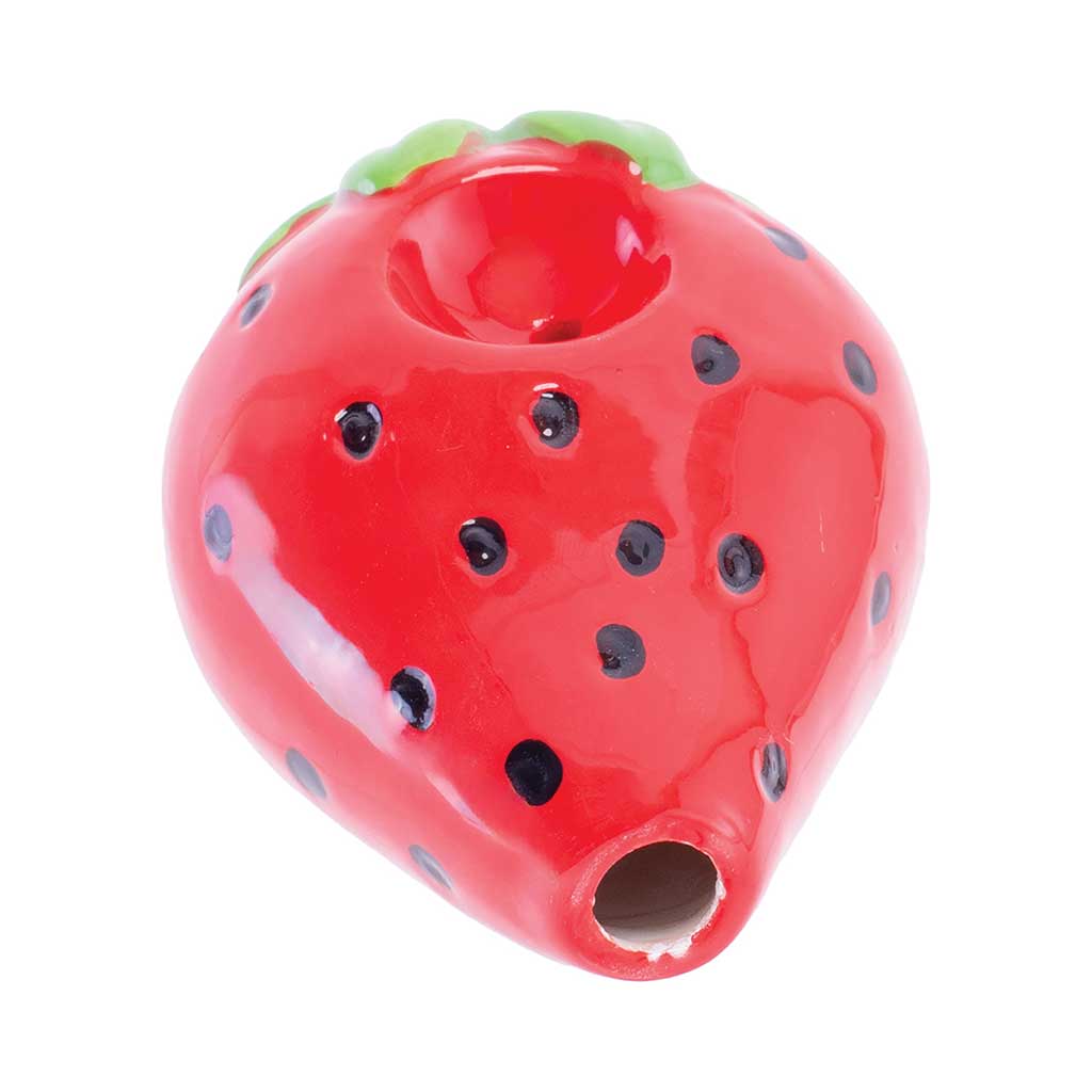 STRAWBERRY CERAMIC HAND PIPE