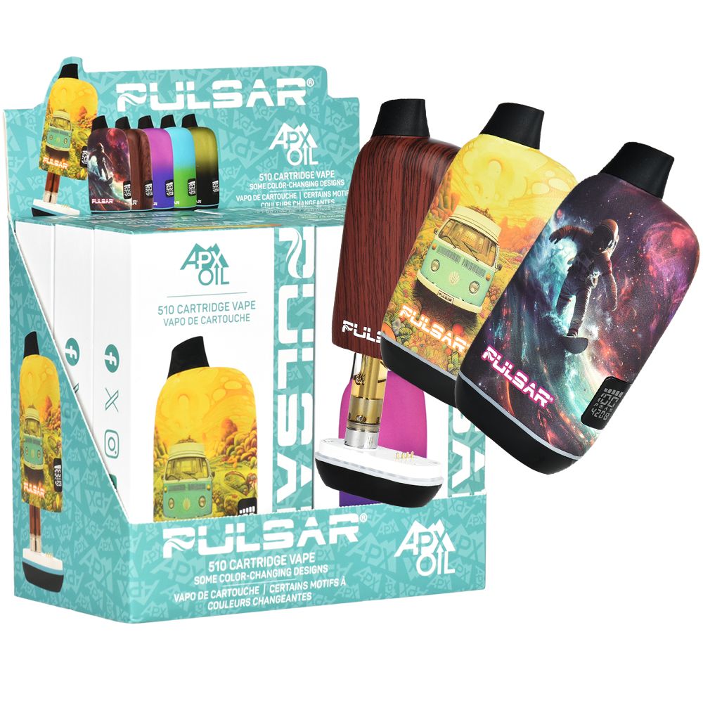 Pulsar APX Oil 510 Vaporizer | Design Series | 1000mAh | 6pc Display 4 Different Styles