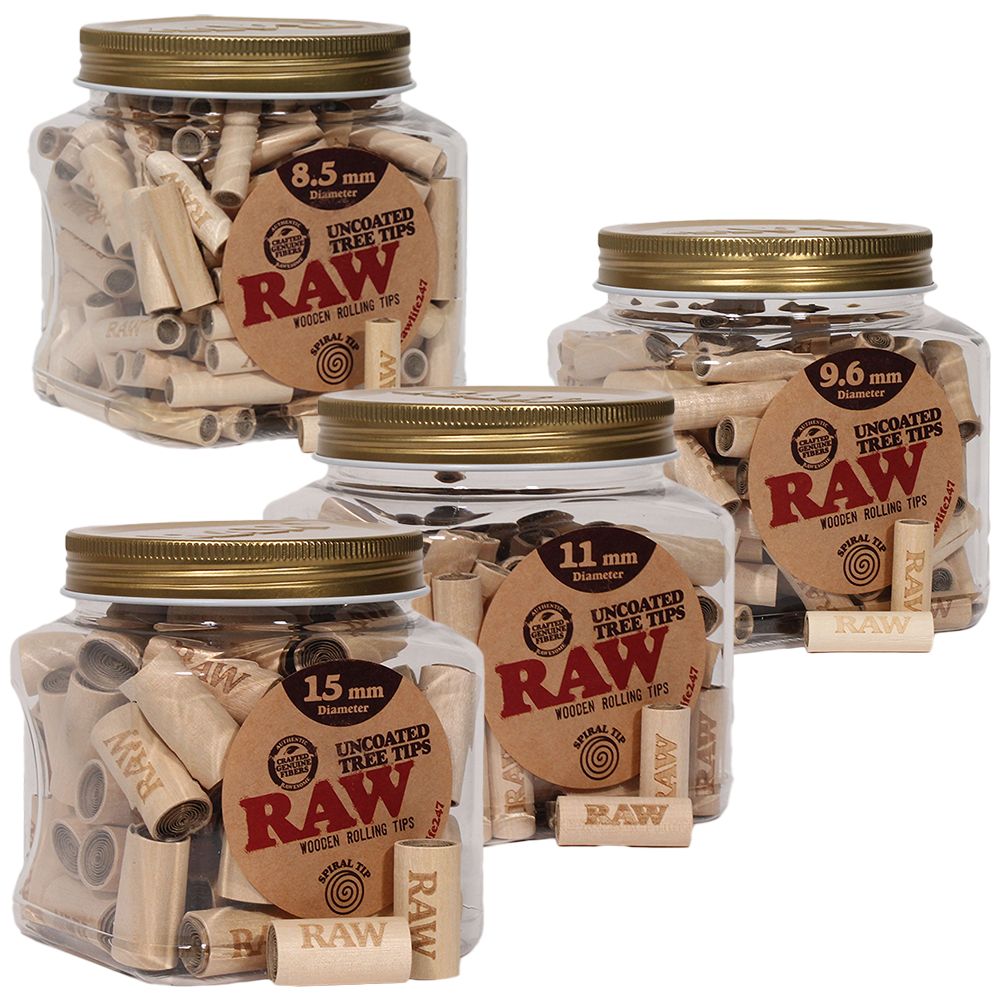 RAW Uncoated Tree Tips Multiple Sizes & Quantities Available