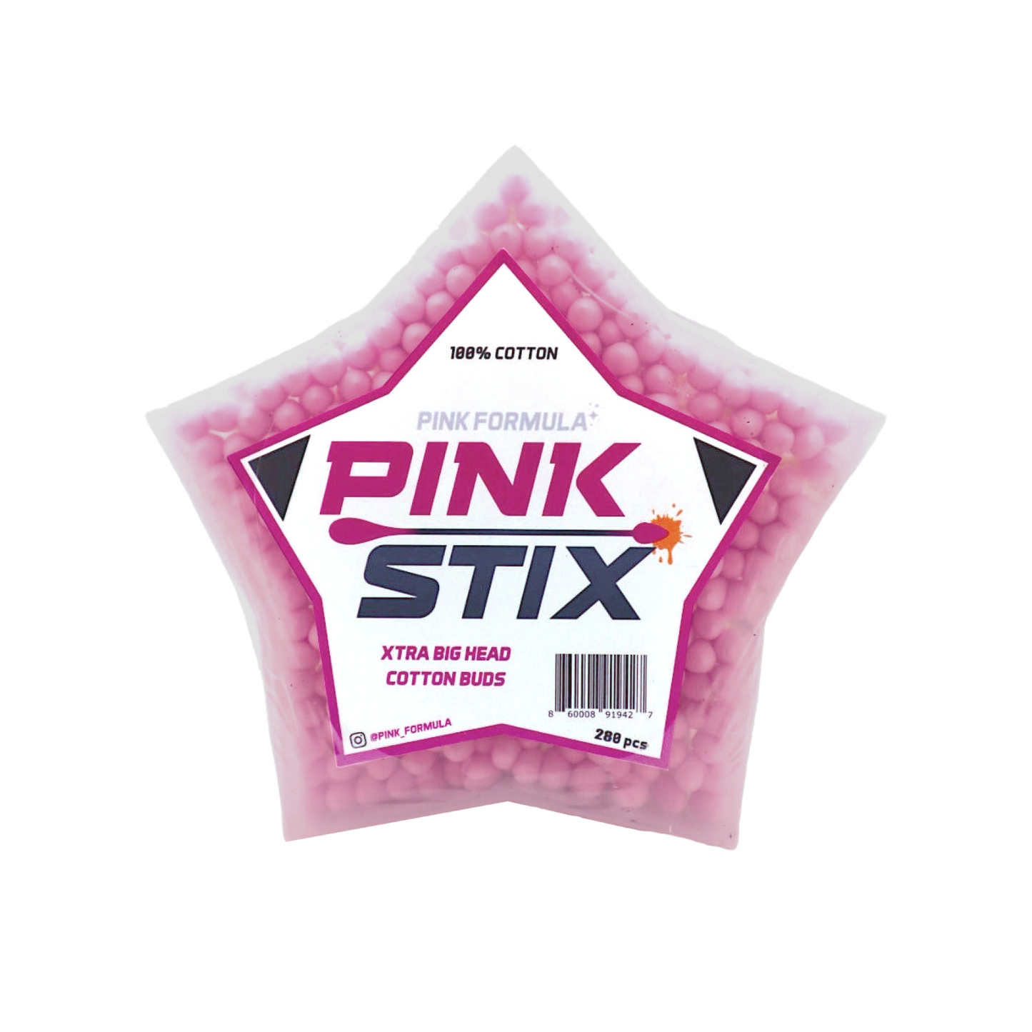 Pink Stix - XL Cotton Heads: Single Pack