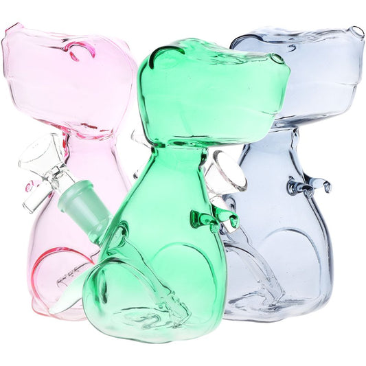 T-Rexxin On Em Glass Water Pipe - 5.75" / 14mm F / Colors Vary