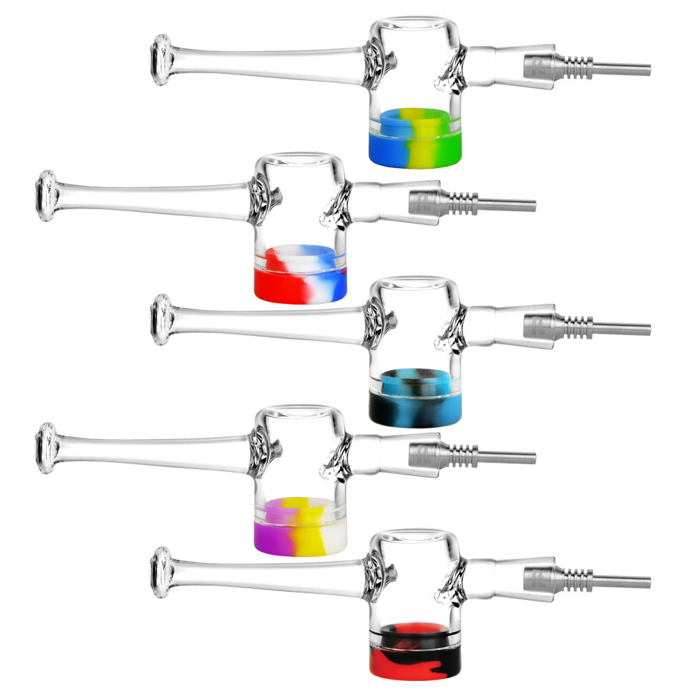 Reclaimer Dab Straw - 7.5" / Colors Vary Quartz or Titanium Tips