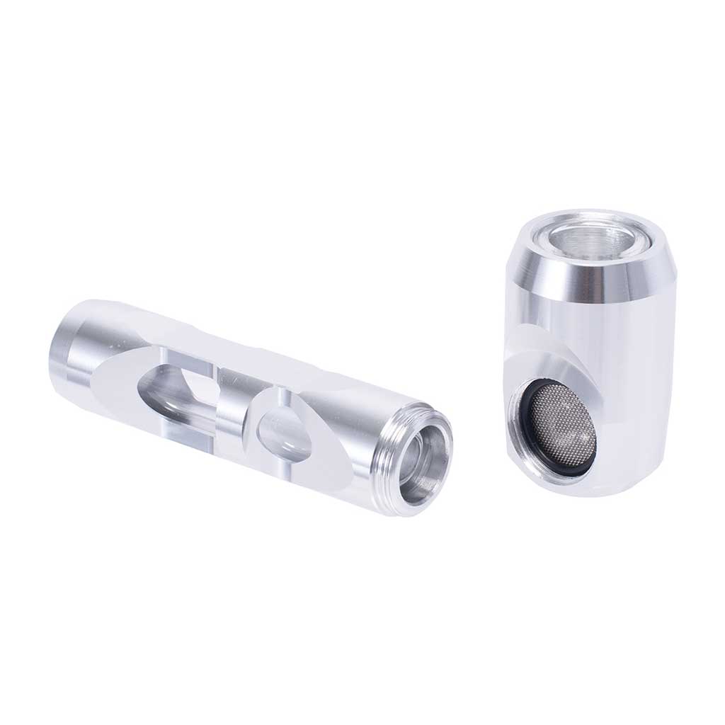 ALUMINUM GLASS SMOKING PIPE MULTIPLE COLORS