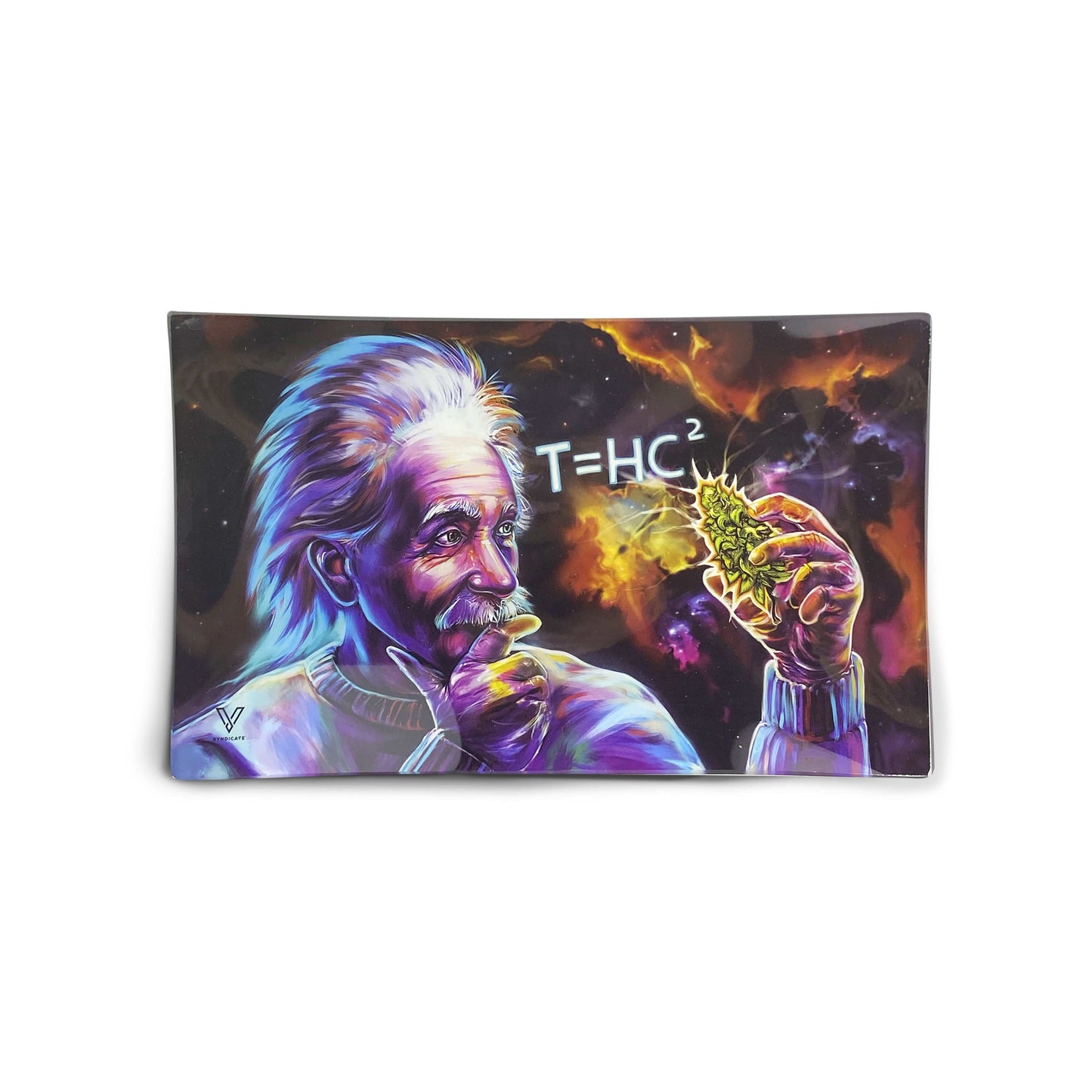T=HC2 Black Hole Glass Rollin' Tray 2 Size Options