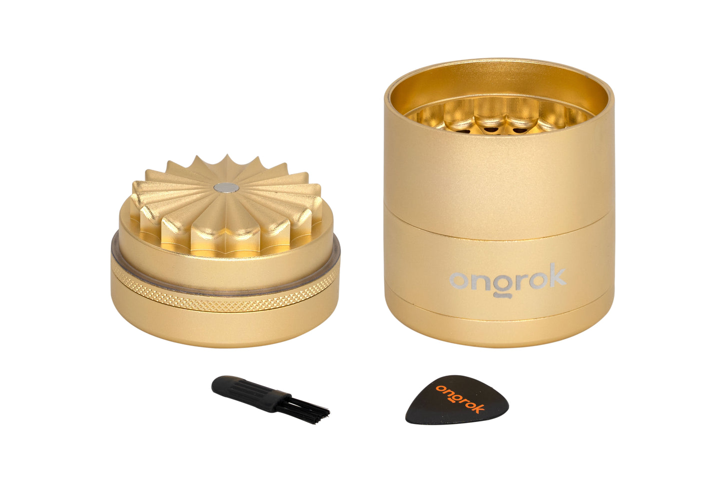 Ongrok Mini 5 Piece, Flower Petal Toothless Grinder (2.2 inch) 5 Color Options
