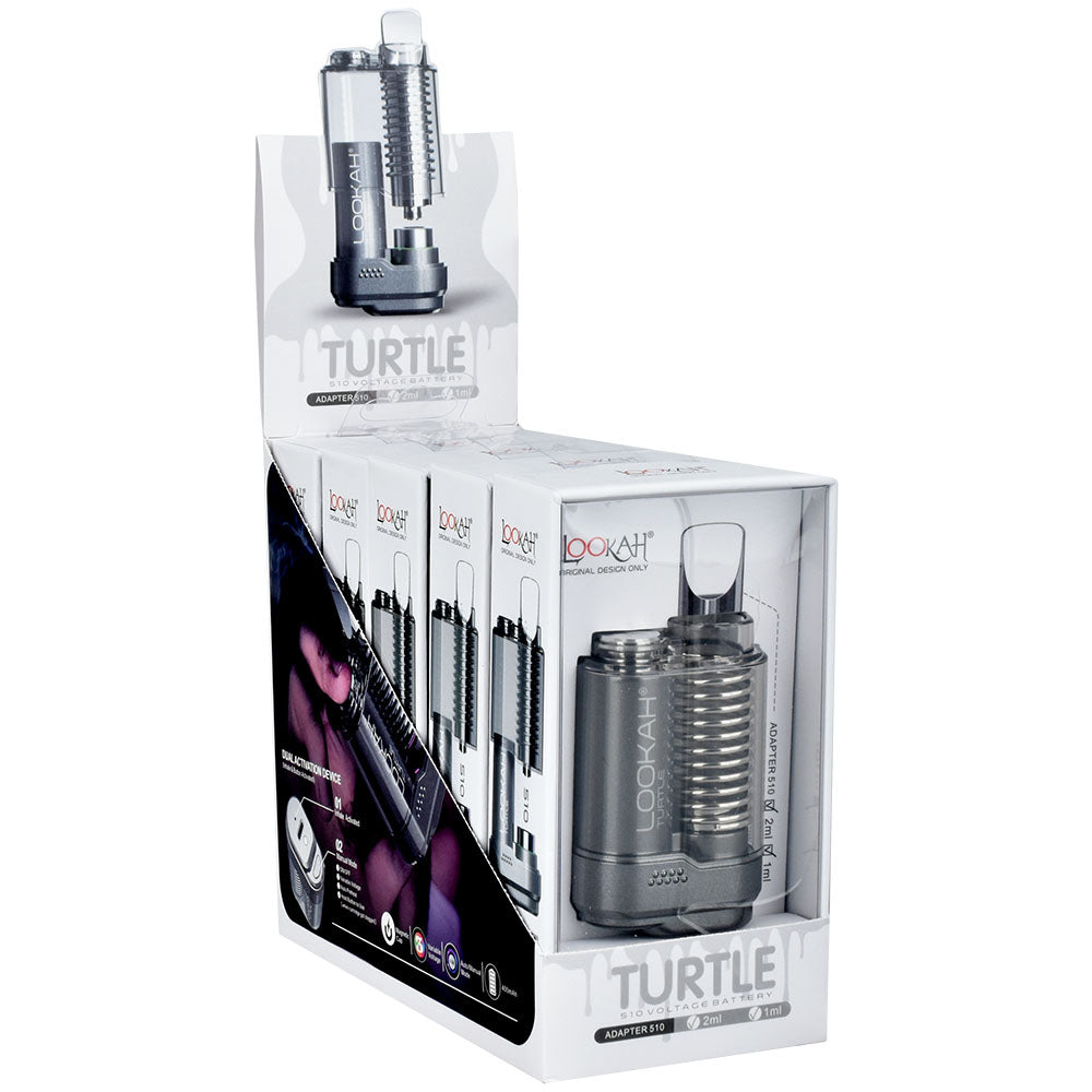 Lookah Turtle Variable Voltage 510 Battery | 500mAh | 5pc Display 5 Color Options