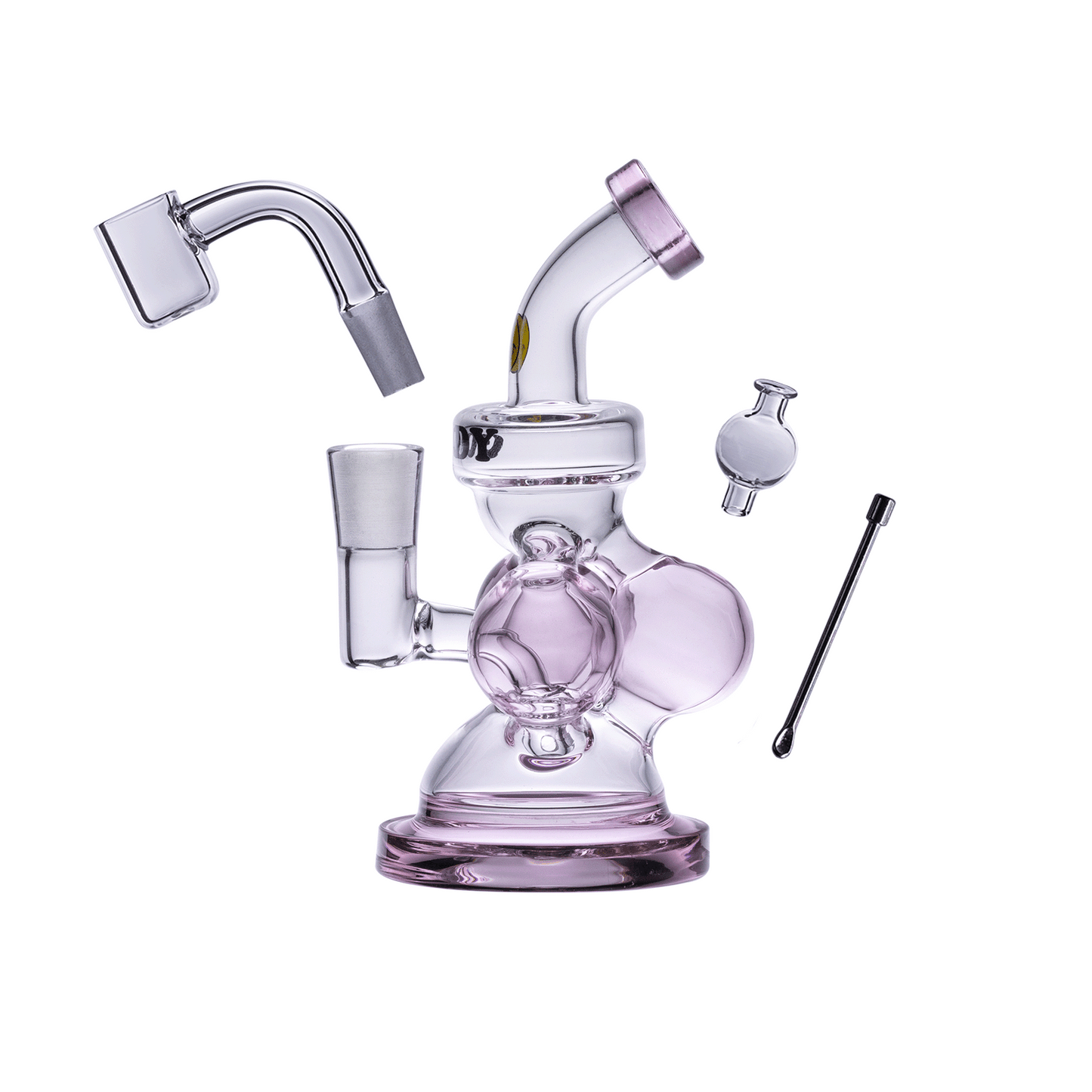 Goody Glass - Atom Mini Dab Rig 4-Piece Kit 4 Color Options Available
