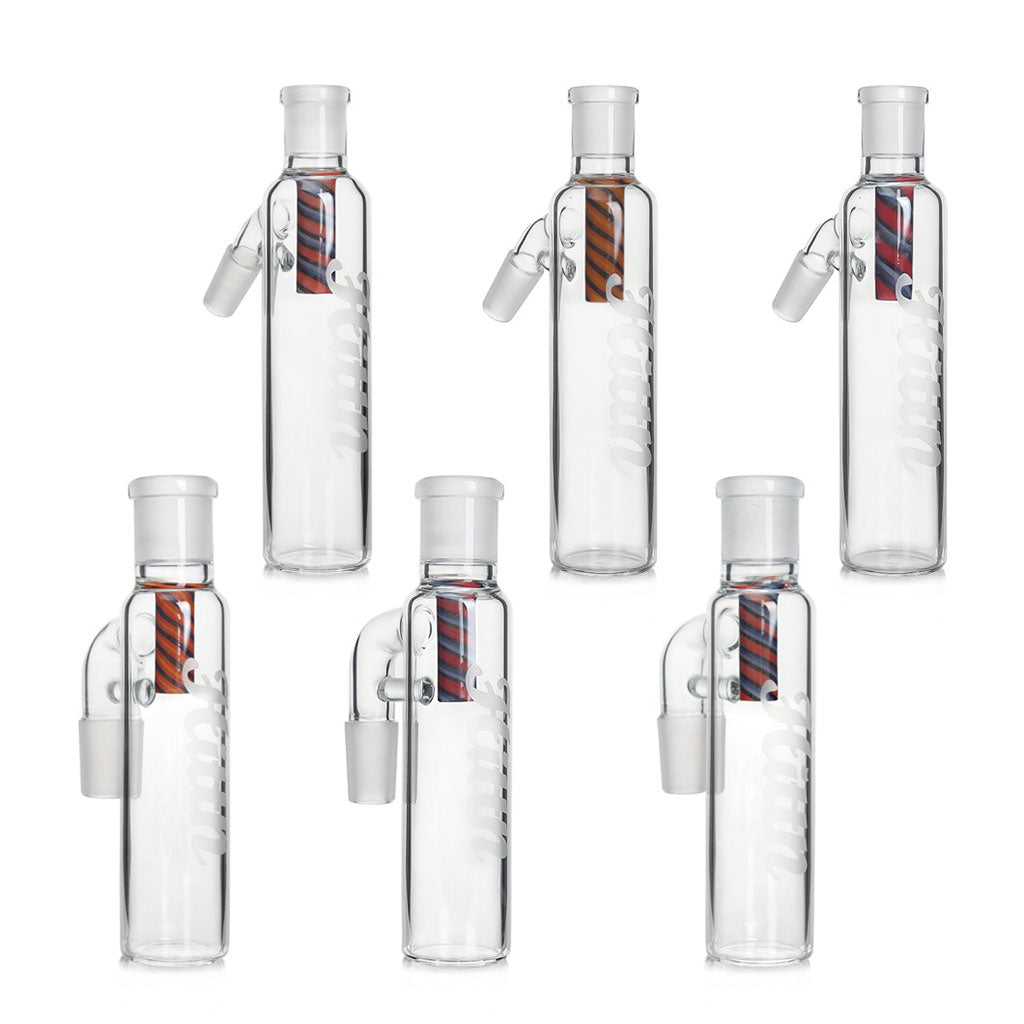INLINE DROP DOWN ASH CATCHER WITH INTERNAL COLOR ROD DIFFUSER MULTIPLE COLORS AVAILABLE