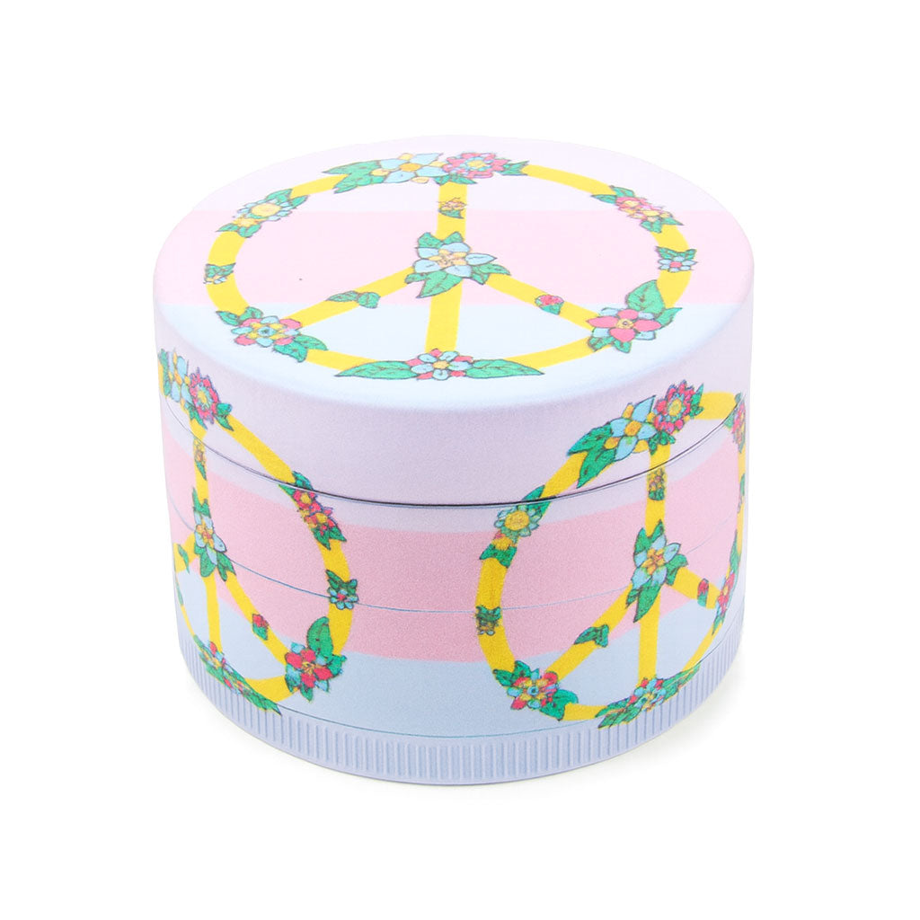 COLORFUL PSYCHEDELIC PEACE SYMBOL 4-PIECE GRINDER MULTIPLE STYLES