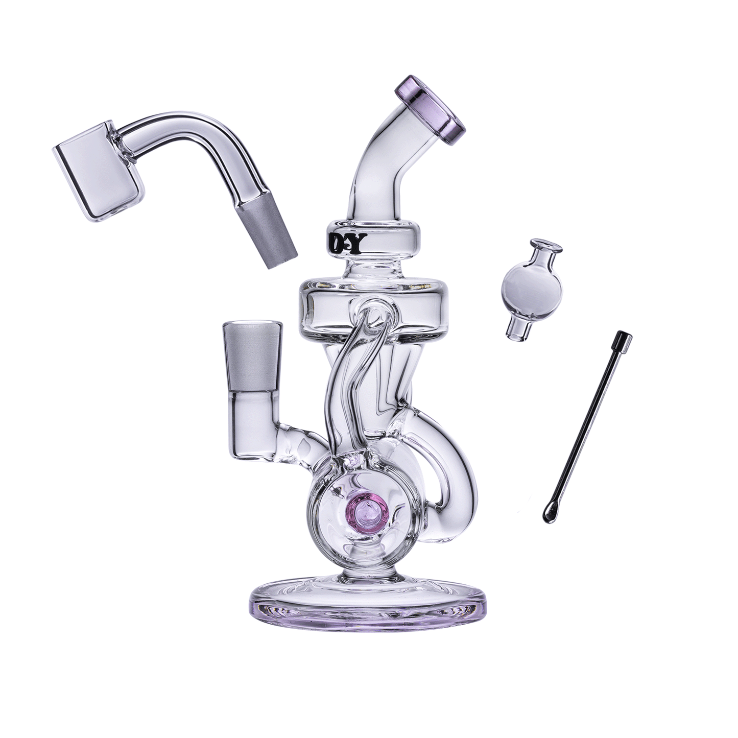 Goody Glass - Drummer Boy Mini Dab Rig 4-Piece Kit Different Color Options Available