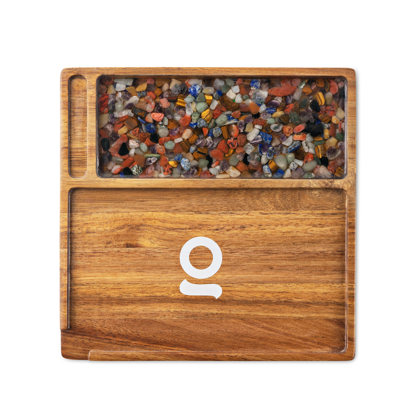 Ongrok Premium Natural Acacia Wood Tray | 9.5" x 9.5" 3 Different Styles