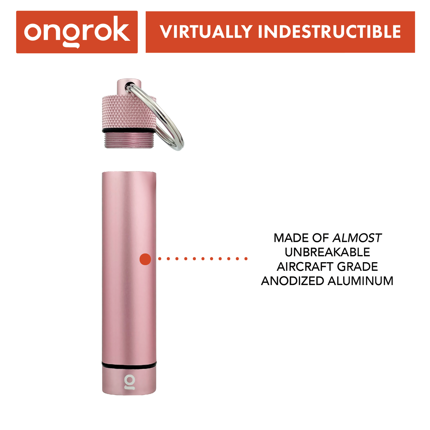 Ongrok Aluminum Storage Keychain 5 Color Options