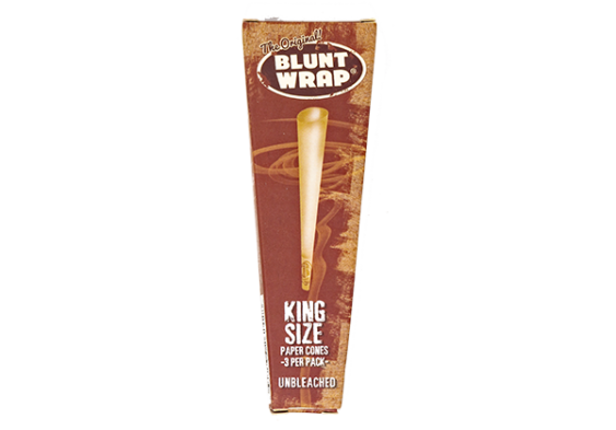 Orginal Blunt Wrap Unbleached Cones - 1/4 - 6 pack
