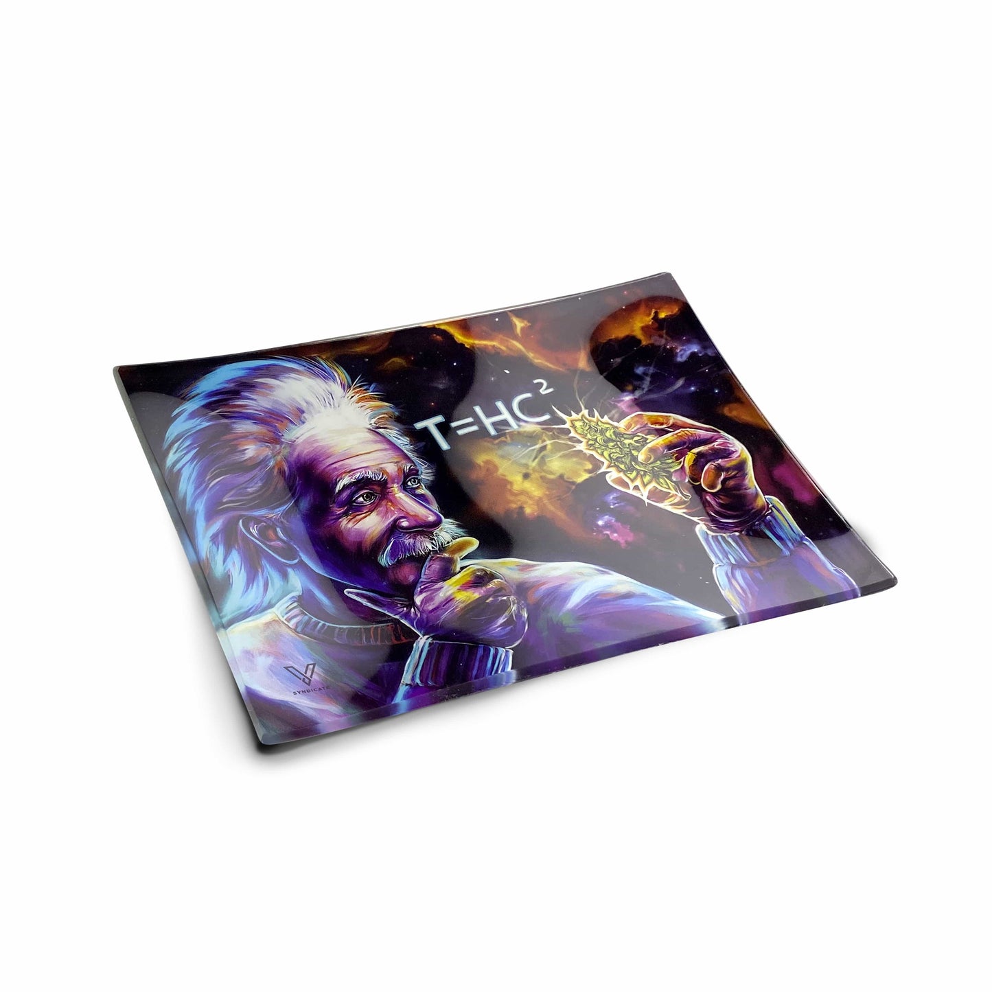 T=HC2 Black Hole Glass Rollin' Tray 2 Size Options