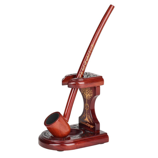 BUNDLE - Pulsar Shire Pipes ARAGORN Smoking Pipe & Middle-Earth Pipe Stand